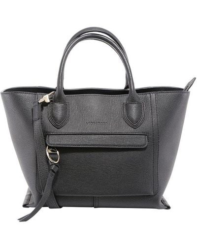Longchamp Mailbox - Top Handle Bag M - Black