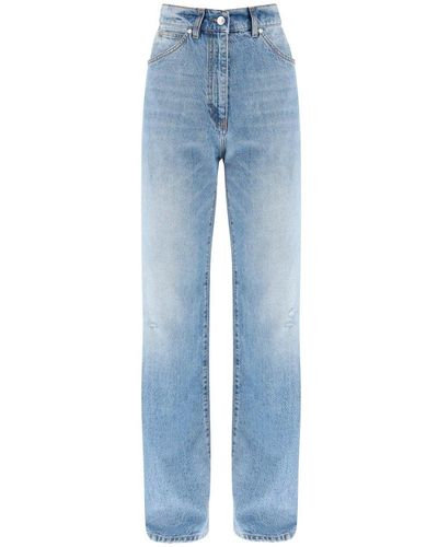 MSGM Cotton Hemp baggy Jeans - Blue