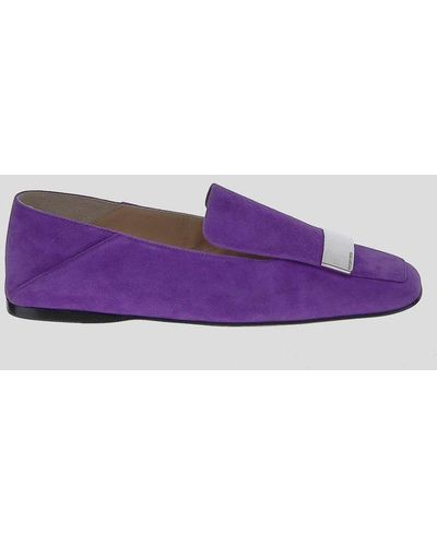 Sergio Rossi Purple Loafers