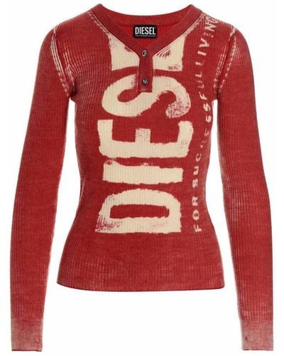DIESEL M-arita Sweater, Cardigans - Red