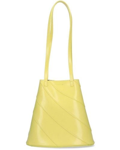 Kiko Kostadinov Twisted Mini Shopper Shoulder Bag - Yellow
