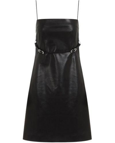 Givenchy Black Voyou Lamb Leather Mini Dress