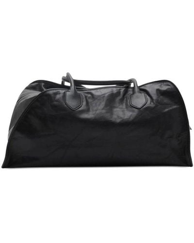 Burberry Men Leather Duffle Bag - Black