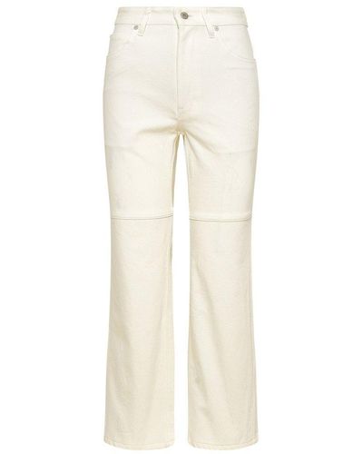 Jil Sander White Denim Jeans - Natural