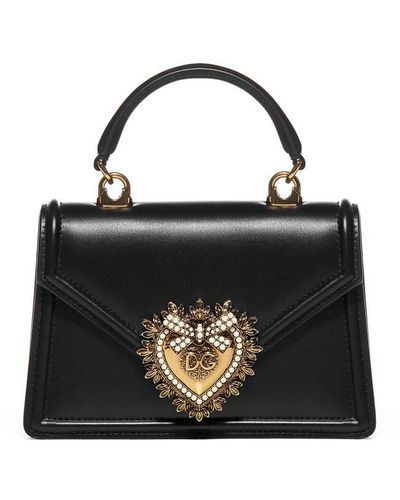 Dolce & Gabbana Small Devotion Top-handle Bag - Black