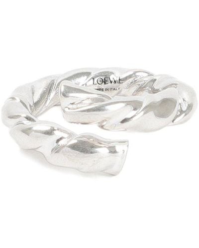 Loewe Nappa Twist Ring Jewelry - Metallic