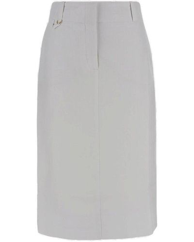 Jacquemus Tailored Pencil Skirt - Grey