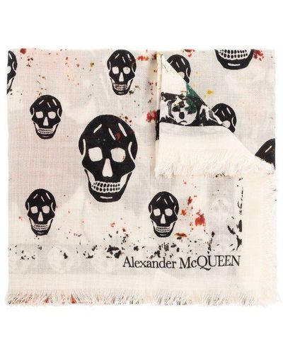 Alexander McQueen Wool Scarf, - Natural