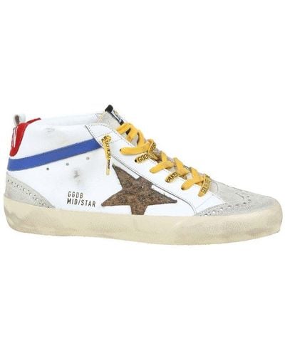 Golden Goose Mid-star High-top Sneakers - White
