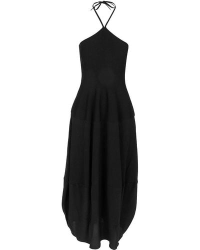 Stella McCartney Halterneck Sleeveless Maxi Dress - Black