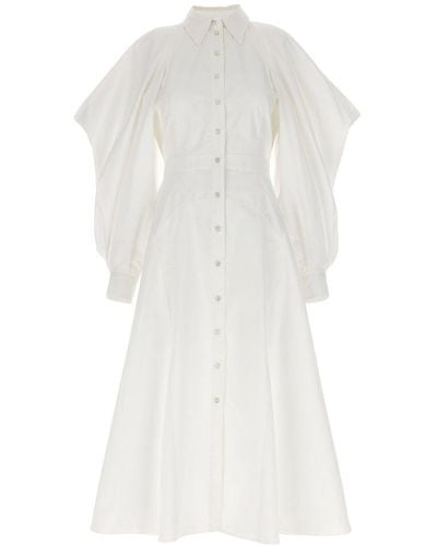 Alexander McQueen Cotton Dress - White