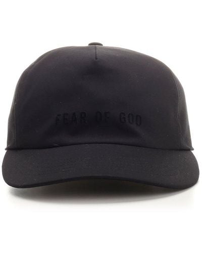 Fear Of God Eternal Logo-embellished Cotton Baseball Cap - Black