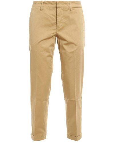 Fay Straight Leg Trousers - Natural