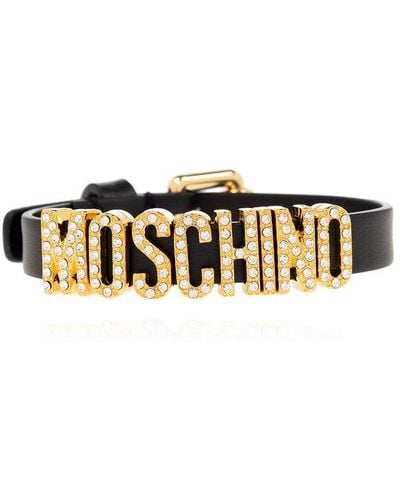 Moschino Bracelet With Logo, - White