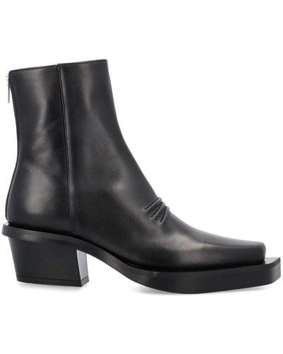 1017 ALYX 9SM Leone Square Toe Ankle Boots - Black