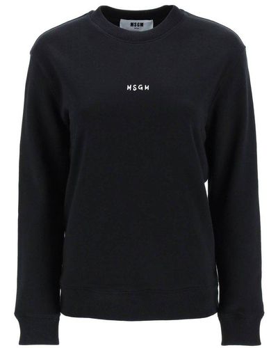 MSGM Small Logo Sweatshirt - Black