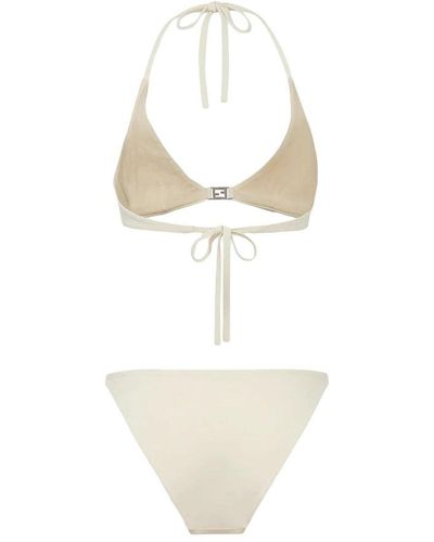 Fendi Ff Detailed Two-piece Swimsuit - White