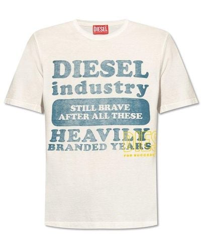 DIESEL 't-just-n9' Printed T-shirt, - Blue