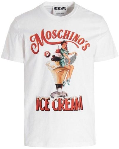 Moschino S Ice Cream T-shirt - White