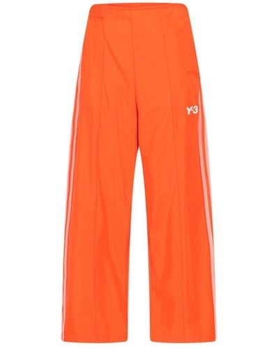 Y-3 Stripe-detailed Pants - Orange