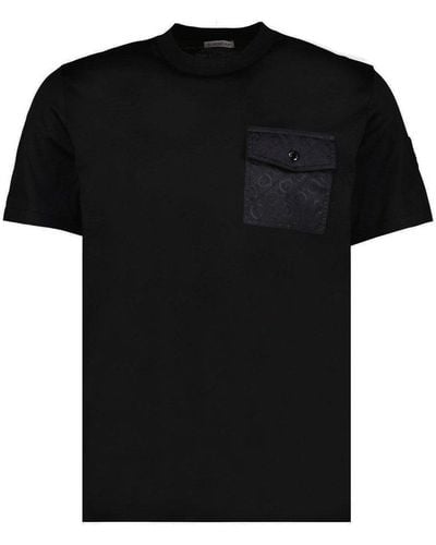 Moncler Pocket Detailed Crewneck T-shirt - Black