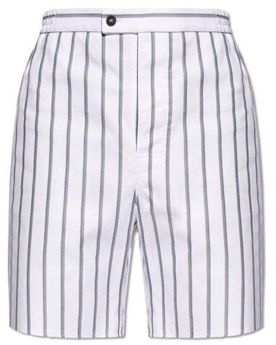 Ferragamo Striped Shorts - White