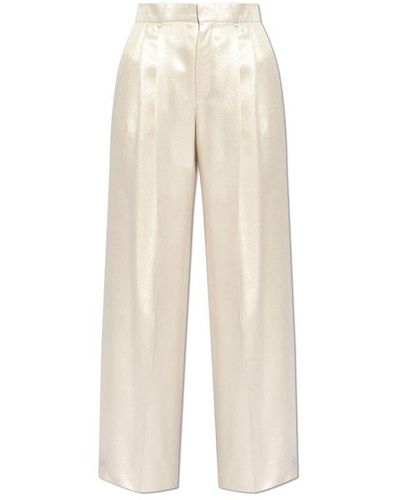 Chloé Creased Trousers, - White