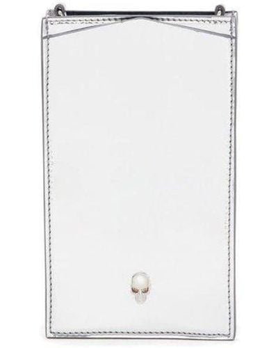 Alexander McQueen Skull-appliqué Phone Case - White