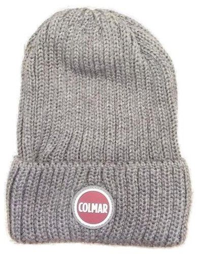 Colmar Logo-patch Knitted Beanie - Grey