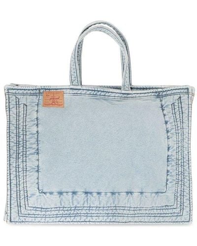 Y. Project Denim Tote Patch - Blue