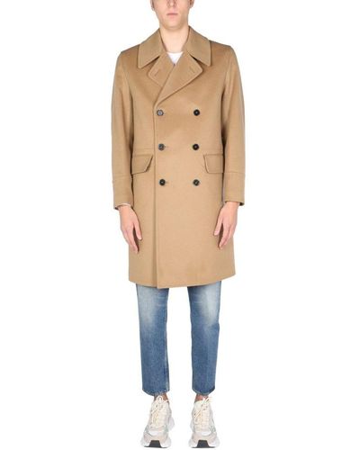 Mackintosh Redford Double-breasted Coat - Natural