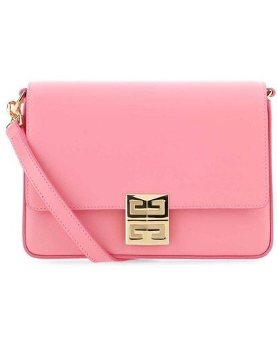 Givenchy Leather 4g Soft Shoulder Bag - Pink