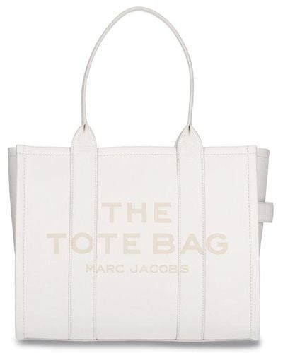 Marc Jacobs 'the Leather Large Tote Bag' - White