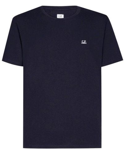C.P. Company Logo Detailed Short-sleeved T-shirt - Blue