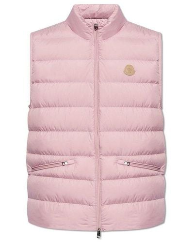 Moncler 'lechtal' Down Vest, - Pink