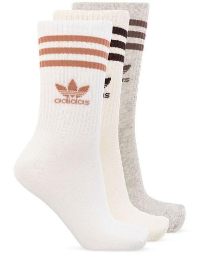 adidas Originals Branded Socks 3-pack - White