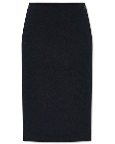 Gucci Skirt With Horsebit Hardware - Black