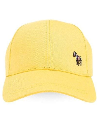PS by Paul Smith Zebra Embroidered Baseball Cap - Yellow