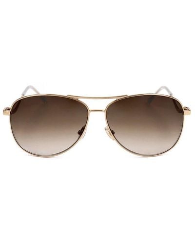Jimmy Choo Aviator Frame Sunglasses - Metallic