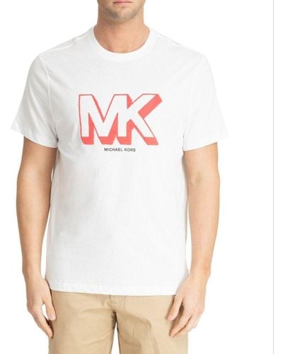 Michael Kors Logo Printed Crewneck T-shirt - White