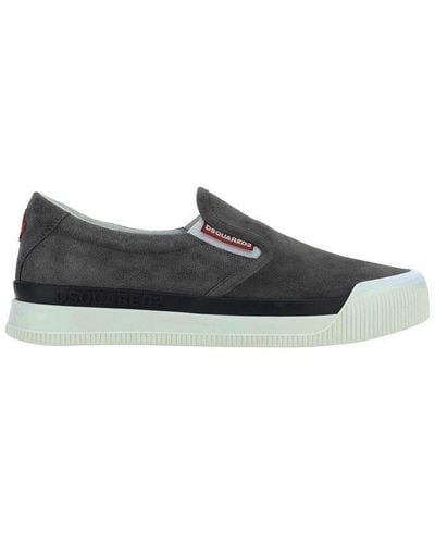 DSquared² Logo-tag Slip-on Trainers - Black