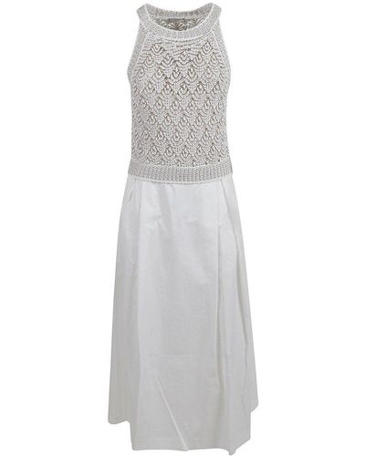 Peserico Midi Dress - White