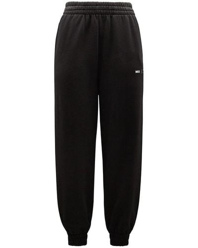 McQ Black Joggers With Logo