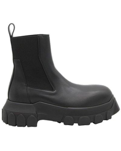 Rick Owens Slip-on Platform Boots - Black