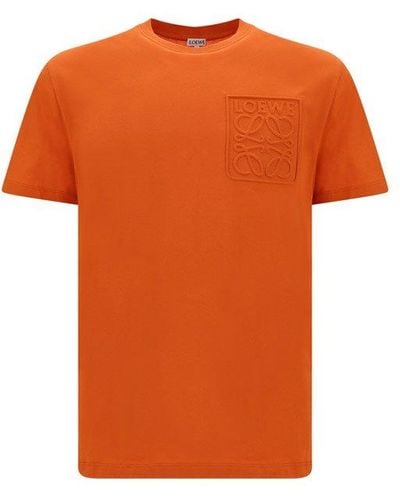 Loewe T-shirt With Logo - Orange