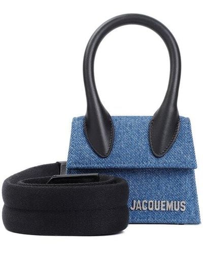 Jacquemus Le Chiquito Homme Logo Lettering Mini Bag - Blue