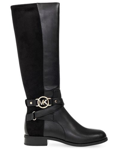 MICHAEL Michael Kors ‘Rory’ Boots With Logo - Black