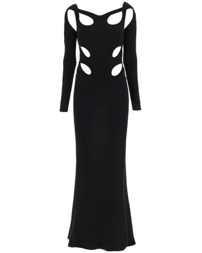 Dion Lee Triple Loop Maxi Jersey Dress - Black