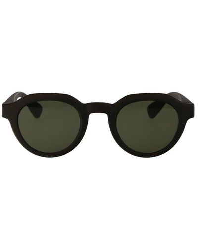 Mykita Dia Oval Frame Sunglasses - Black