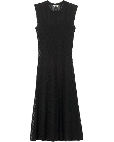 Fendi Midi Viscose Dress - Black